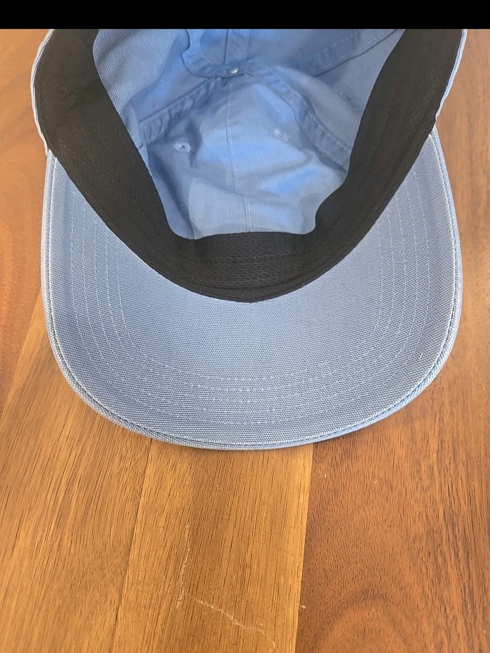 Carhartt Mens Sky Blue Cotton Cap with Leather Patch - Picture 5 of 6
